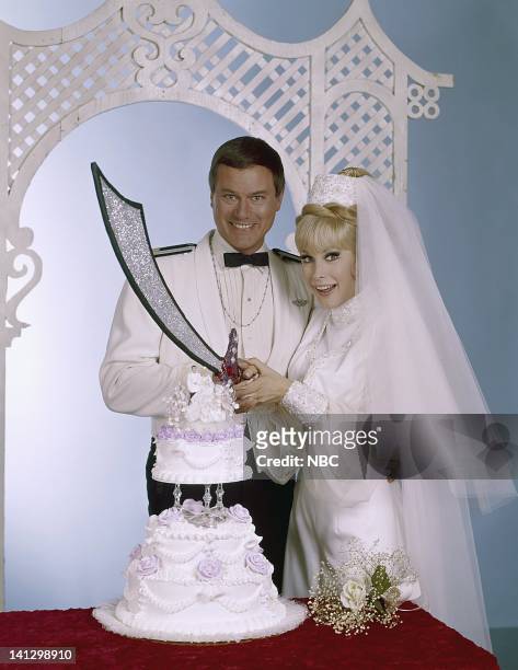 Pictured: Larry Hagman as Anthony 'Tony' Nelson, Barbara Eden as Jeannie -- Photo by: NBCU Photo Bank