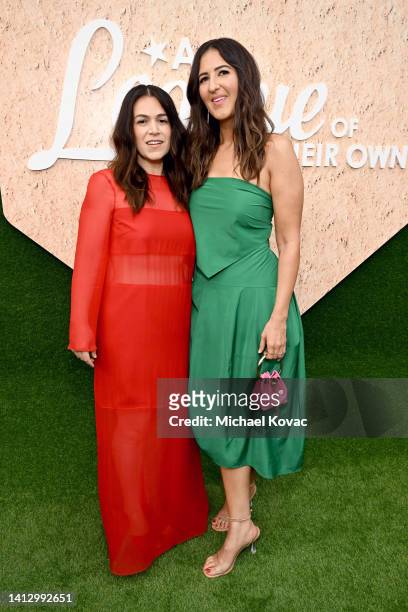 Abbi Jacobson, Co-Creator & Executive Producer and D'Arcy Carden attend the official Los Angeles red carpet premiere & screening of "A League Of...