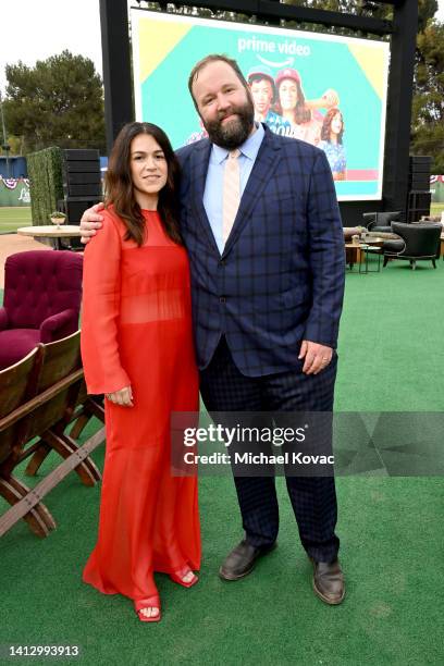 Abbi Jacobson and Will Graham, Co-Creators & Executive Producers attend the official Los Angeles red carpet premiere & screening of "A League Of...