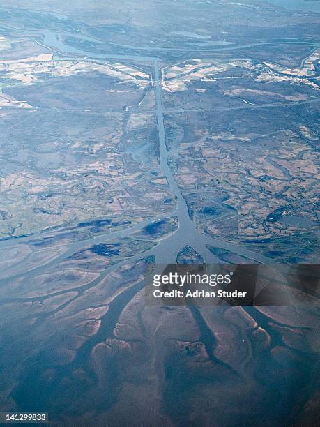river delta - river mississippi stockfoto's en -beelden