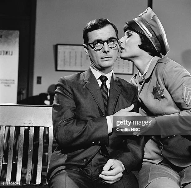 Is Big Town Burning?" Episode 6 -- Aired 2/27/67 -- Pictured: William Daniels as Carter Nash/Capt. Nice, Ann Prentiss as Sgt. Candy Kane -- Photo by:...