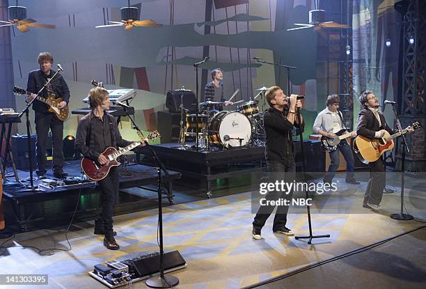 Episode 3450 -- Pictured: Musical guest Matchbox 20 performs on October 4, 2007 -- Photo by: Paul Drinkwater/NBCU Photo Bank