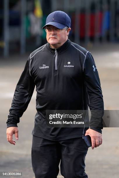 Darren Beadman looks on during barrier trials at Warwick Farm Racecourse on August 05, 2022 in Sydney, Australia.