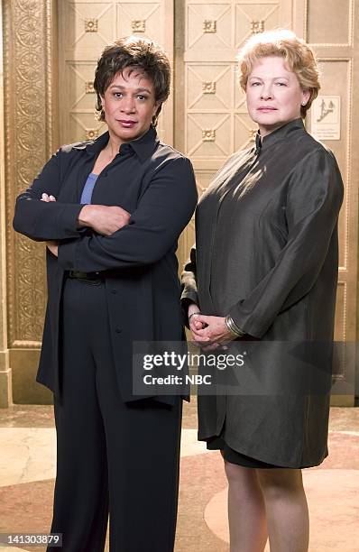 Season 11 -- Pictured: S. Epatha Merkerson as Lieutenant Anita Van Buren, Dianne Wiest as District Attorney Nora Lewin -- Photo by: Kevin Foley/NBCU...