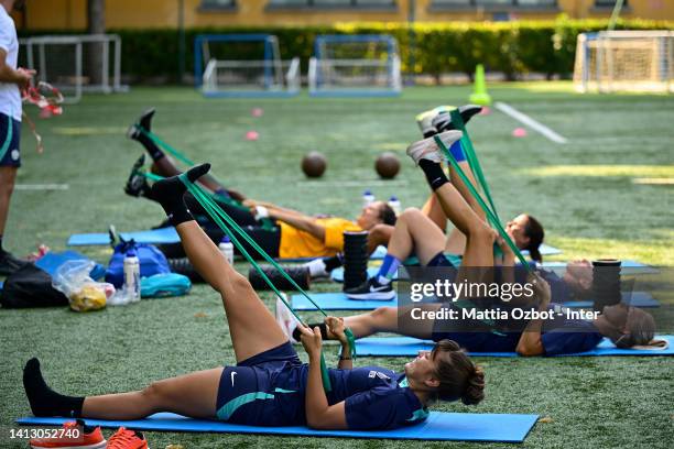 Elisa Polli of FC Internazionale Milano women during the FC Internazionale training session at the Konami Youth Development Centre in memoria di...