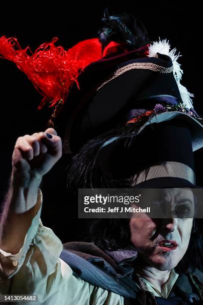 Actor Alan Cumming performs an extract from Burn at the Kings Theatre on August 05, 2022 in Edinburgh, Scotland. This world premiere dance-theatre...