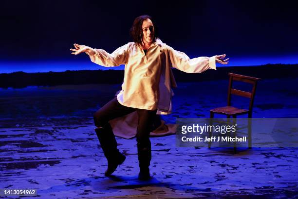 Actor Alan Cumming performs an extract from Burn at the Kings Theatre on August 05, 2022 in Edinburgh, Scotland. This world premiere dance-theatre...