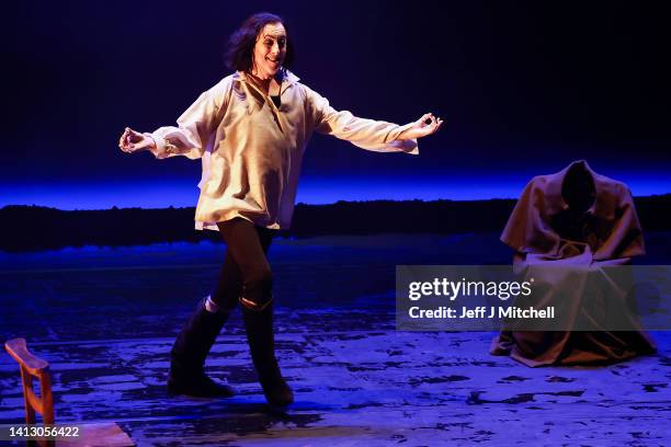 Alan Cumming performs an extract from Burn at the Kings Theatre on August 05, 2022 in Edinburgh, Scotland. This world premiere dance-theatre show...