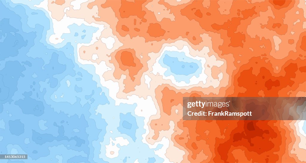 Generic Heat Map Generic Heat Cold Temperature Map 185 High-Res Vector Graphic - Getty ...
