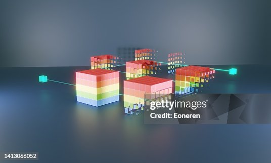 Visualization of data generation on blockchain Visualization of data generation on blockchain