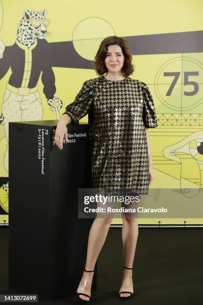 Anabela Moreira attends the 75th Locarno Film Festival photocall on August 05, 2022 in Locarno, Switzerland.