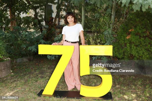 Antonia Truppo attends the 75th Locarno Film Festival photocall on August 05, 2022 in Locarno, Switzerland.