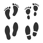 Footprint Icon Set.