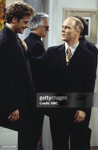 Caroline and the Gay Art Show" Episode 3 -- Aired 10/5/95 -- Pictured: Malcolm Gets as Richard Karinsky, Dan Butler as Kenneth Arabian -- Photo by:...