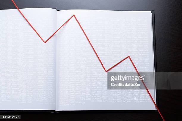 numbers - line graph down stock pictures, royalty-free photos & images