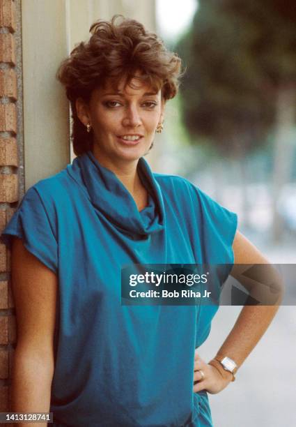 Sarah Douglas photo shoot, August 24, 1983 in Los Angeles, California.