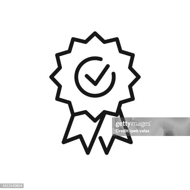 e-commerce line icon with editable stroke - mall security stock illustrations