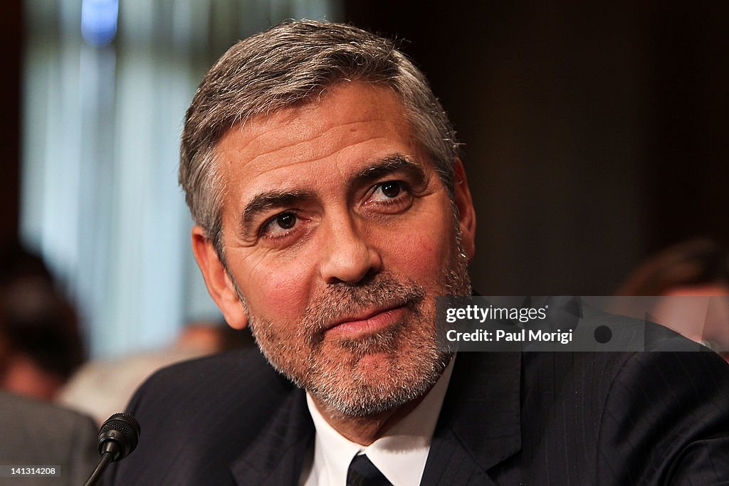 George Clooney Testifies At The Senate Foreign Relations Sudan And South Sudan: Independence And Insecurity Hearing