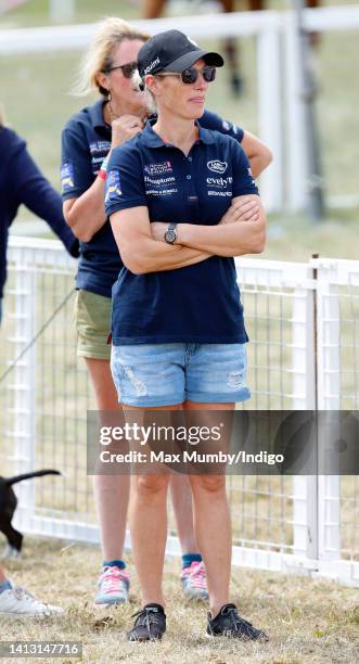 Zara Tindall attends day 1 of the 2022 Festival of British Eventing at Gatcombe Park on August 5, 2022 in Stroud, England.