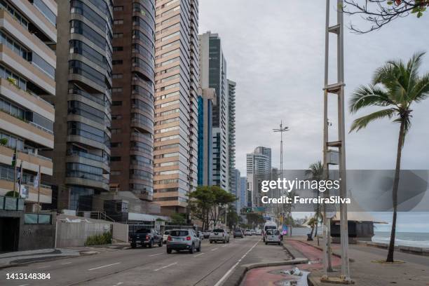 architecture from boa viagem avenue - maceió stock pictures, royalty-free photos & images