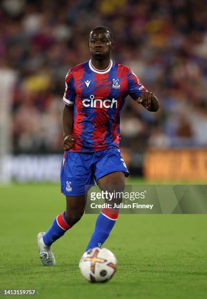 Tyrick Mitchell of Palace during the Premier League match between Crystal Palace and Arsenal FC at Selhurst Park on August 05, 2022 in London,...