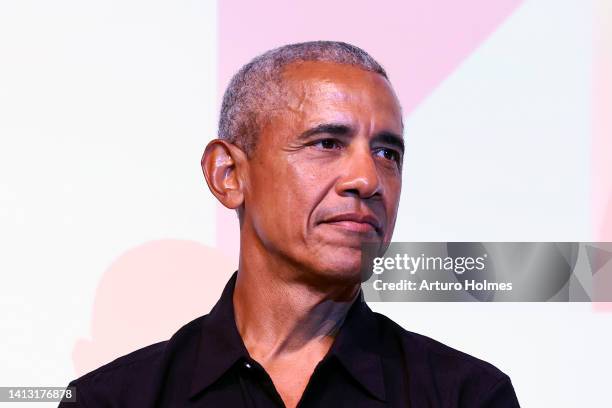 Barack Obama attends the premiere of Netflix's Descendant during the Martha's Vineyard African-American Film Festival at MV Performing Arts Center on...