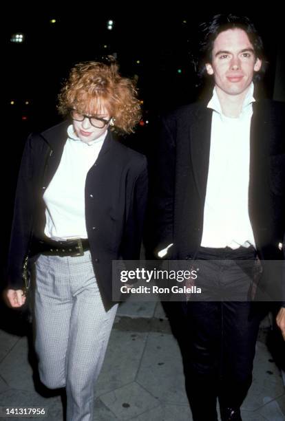 Molly Ringwald and guest at the Play Performance of 'Carpenters', Richmond Sheppard Theatre, Los Angeles.