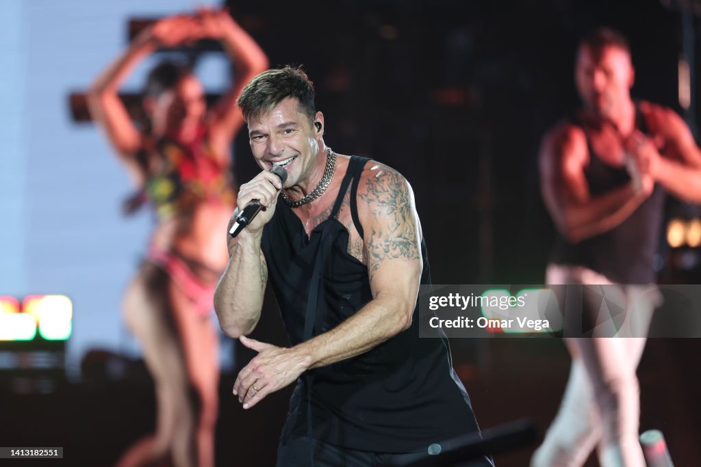 Puerto Rican Singer Ricky Puerto Rican singer Ricky Martin performs on stage during the Uforia ...