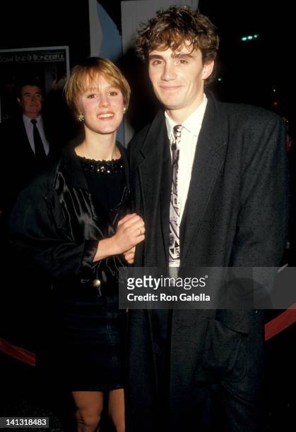 Mary Stuart Masterson and guest at the Premiere of 'Some Kind of Wonderful', Mann's Chinese Theatre, Hollywood.