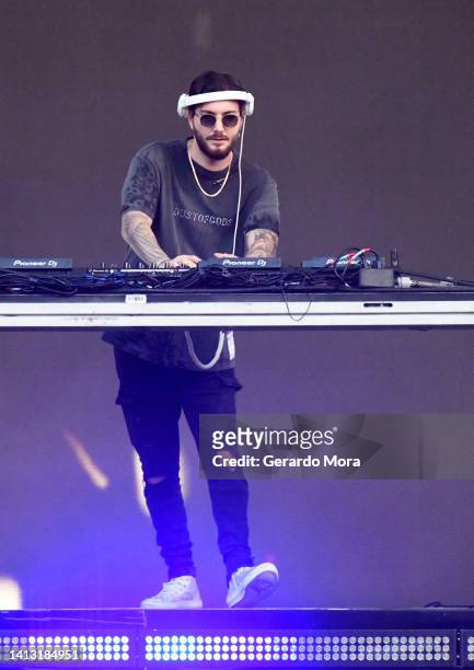 Alesso performs at Camping World Stadium on August 05, 2022 in Orlando, Florida.