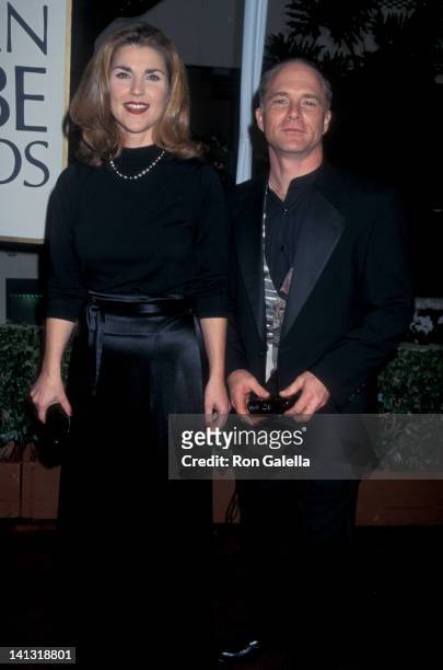 Peri Gilpin and Dan Butler at the 53rd Annual Golden Globe Awards, Beverly Hilton Hotel, Beverly Hills.