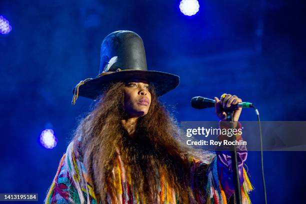 Erykah Badu performs during 2022 BRIC Celebrate Brooklyn! at Lena Horne Bandshell at Prospect Park on August 05, 2022 in New York City.