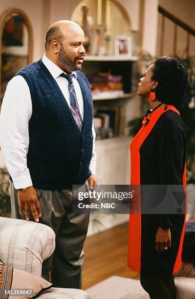 Love You" Episode 6 -- Pictured: James Avery as Philip Banks, Janet Hubert as Vivian Banks -- Photo by: Chris Haston/NBCU Photo Bank