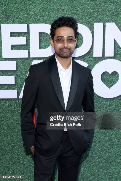 Suraj Sharma attends Netflix's "Wedding Season" screening at The Bay Theater on August 05, 2022 in Pacific Palisades, California.