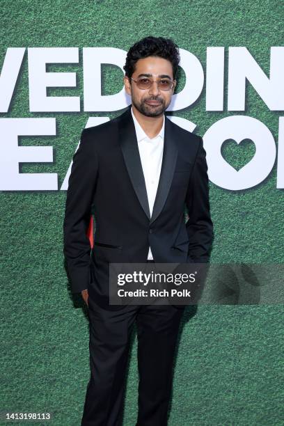 Suraj Sharma attends Netflix's "Wedding Season" screening at The Bay Theater on August 05, 2022 in Pacific Palisades, California.