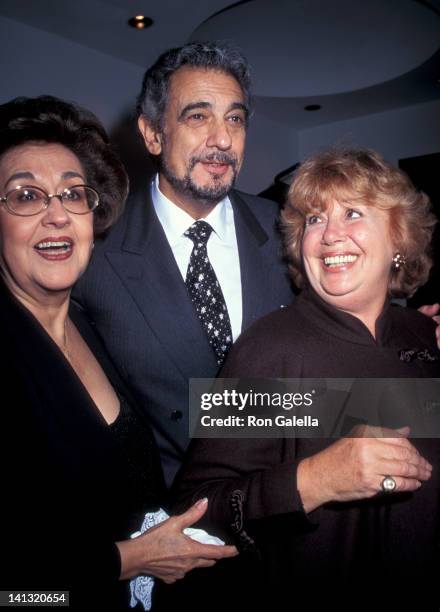 Marta Ornelas, Placido Domingo and Beverly Sills at the Grand Opening of Restaurant Domingo, Restaurant Domingo, New York City.