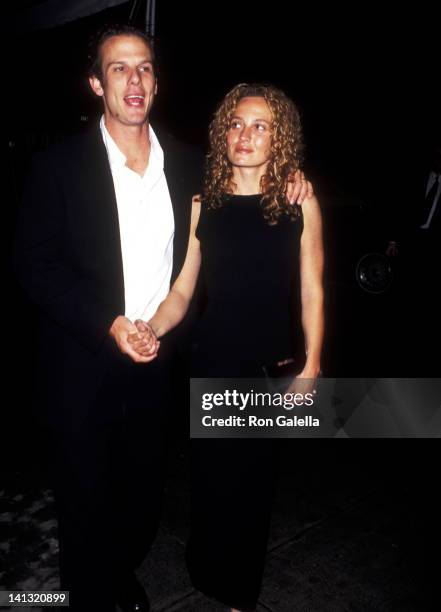 Peter Berg and Elizabeth Rogers at the Grand Opening of Seventh on Sale, 26th Street Armory, New York City.