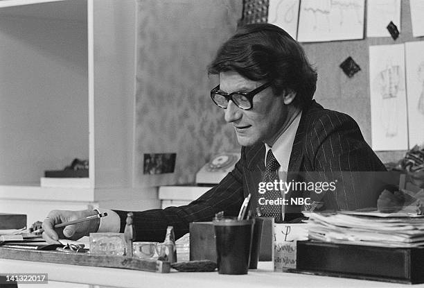Pilot" -- Aired -- Pictured: Fashion designer Yves St. Laurent at his couture workshop -- Photo by: NBCU Photo Bank