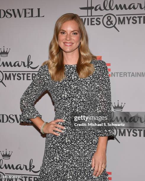 Actress Cindy Busby attends the special screening of the Hallmark movie Groundswell at Pasadena Convention Center on August 05, 2022 in Pasadena,...