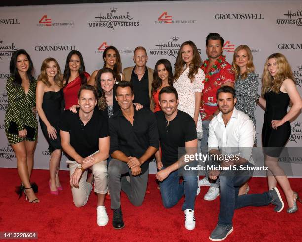 Actors Isabelle Du, Jen Liley, Danica McKellar, Erin Cahill, Darren Darnborough, Lacey Chabert, Rachel Boston, Wes Brown, Cindy Busby and...