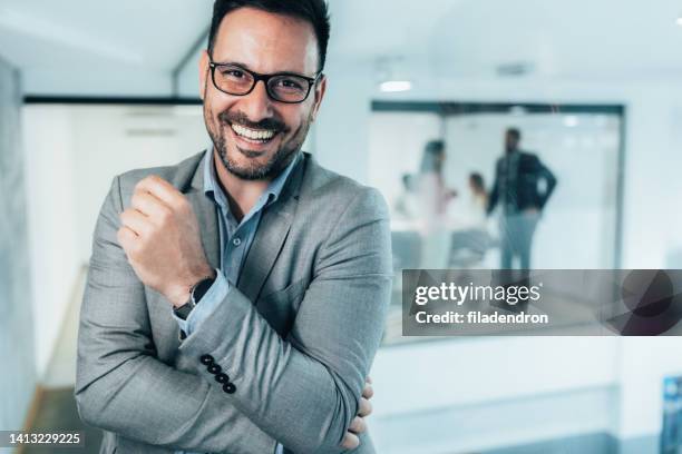 portrait of businessman - handsome people stock pictures, royalty-free photos & images