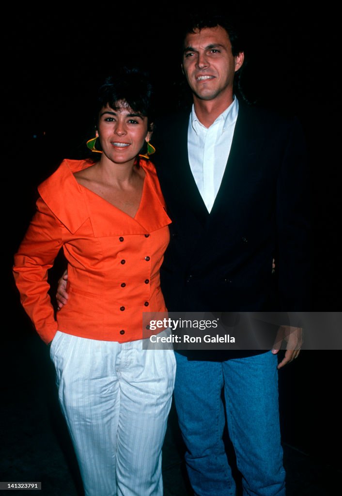 Maria Conchita Alonso Sighted at Spago Restaurant