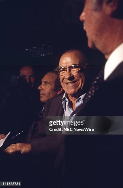 Air Date -- Pictured: General Secretary of the PCE Santiago Carrillo during an NBC News Special that discusses the growth of Eurocommunism, European...