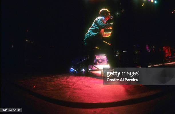 Musician Ben Folds and The Ben Folds 5 perform as part of the H.O.R.D.E. Festival at Jones Beach Theater on August 12, 1997 in Wantaugh, New York.