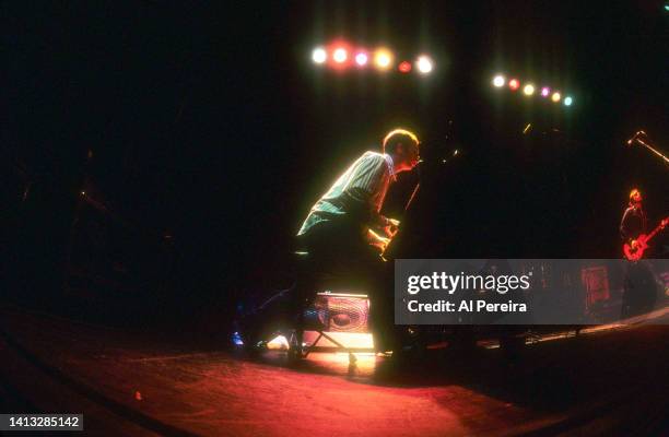 Musician Ben Folds and The Ben Folds 5 perform as part of the H.O.R.D.E. Festival at Jones Beach Theater on August 12, 1997 in Wantaugh, New York.