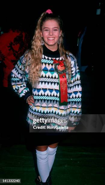 Nicole Eggert at the 1988 Hollywood Christmas Parade, KTLA Studios, Los Angeles.