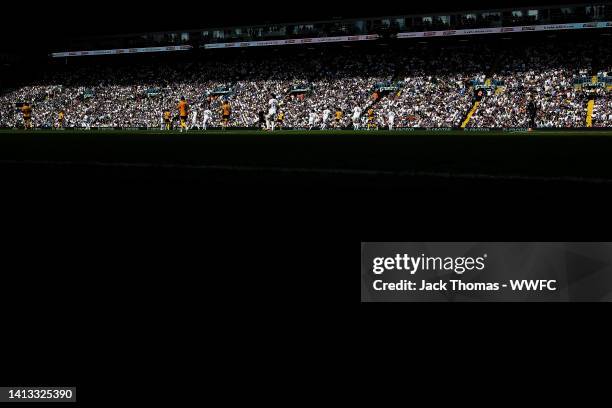 General view during the Premier League match between Leeds United and Wolverhampton Wanderers at Elland Road on August 06, 2022 in Leeds, England.