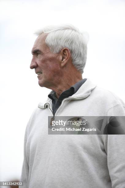 Mike Shanahan during the San Francisco 49ers training camp at the SAP Performance Facility on August 1, 2022 in Santa Clara, California.