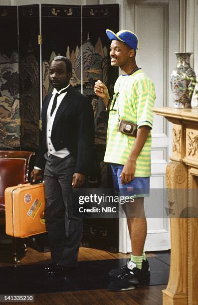 The Fresh Prince Project" Episode 1 -- Pictured: Joseph Marcell as Geoffrey, Will Smith as William 'Will' Smith -- Photo by: Chris Haston/NBCU Photo...