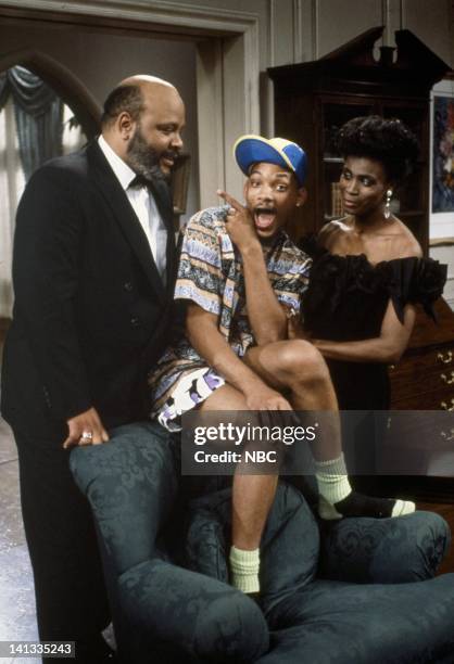 Season 1 -- Pictured: James Avery as Philip Banks, Will Smith as William "Will" Smith, Janet Hubert as Vivian Banks -- Photo by: Chris Haston/NBCU...